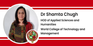 World College of Technology and Management, Farukhnagar, Professor and HOD of Applied Sciences and Humanities: Dr Shamta Chugh Interview